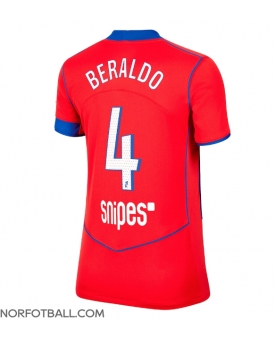 Billige Fotballdrakt Paris Saint-Germain Lucas Beraldo #4 Replika Tredjedrakt Dame 2025-26 Kortermet